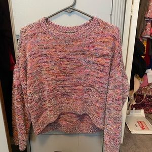 Pink cropped sweater
